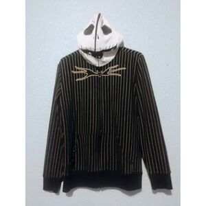Nightmare Before Christmas Disney Zipup Hoodie Mask Striped Men's Small Women Md